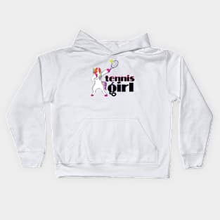 Funny Unicorn Lover Tennis Girl Dabbing Humor Gift Kids Hoodie